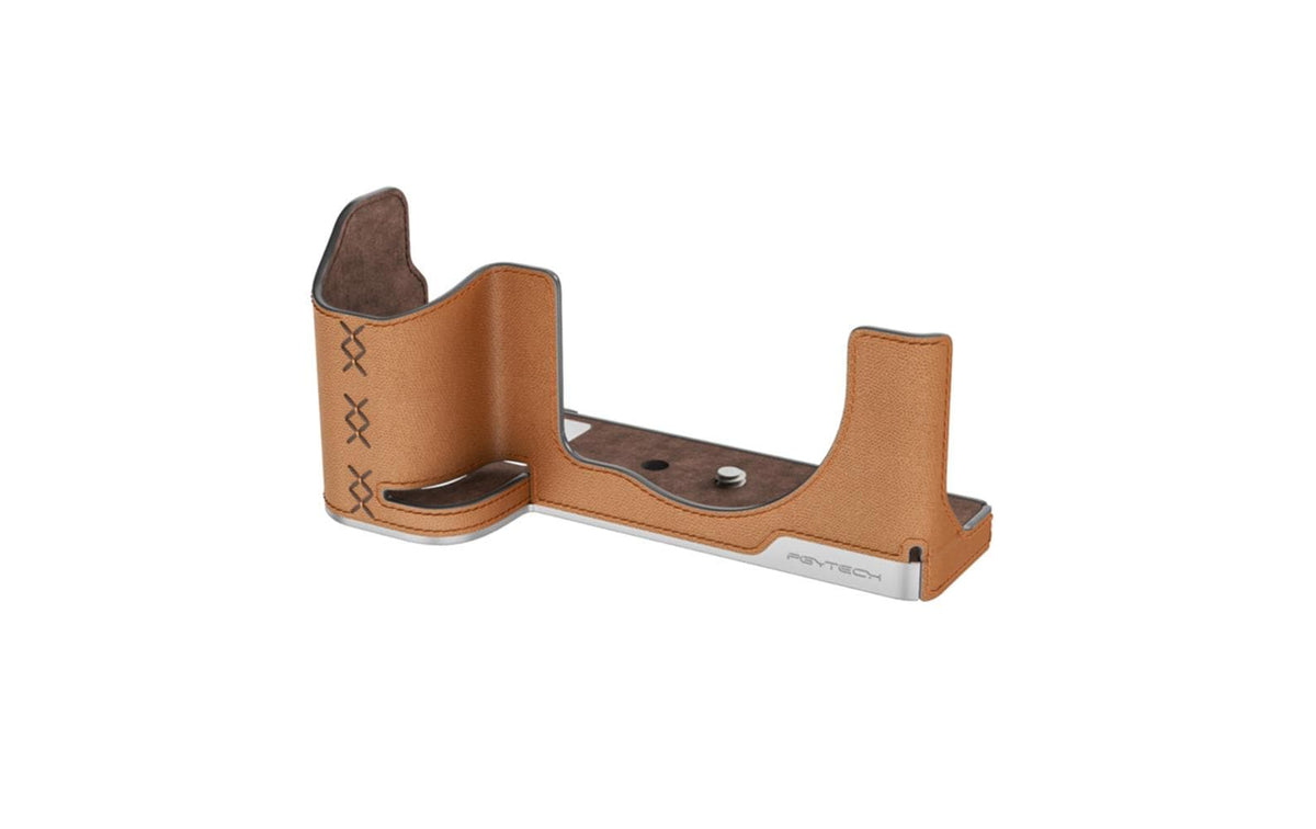 PGYTECH Leather Camera Case For FUJIFILM X-M5 Clay Brown