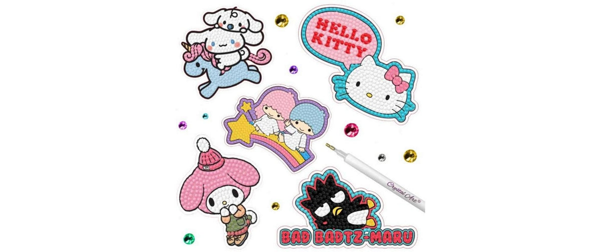 Hello Kitty and Friends Crystal Art Sticker Pack