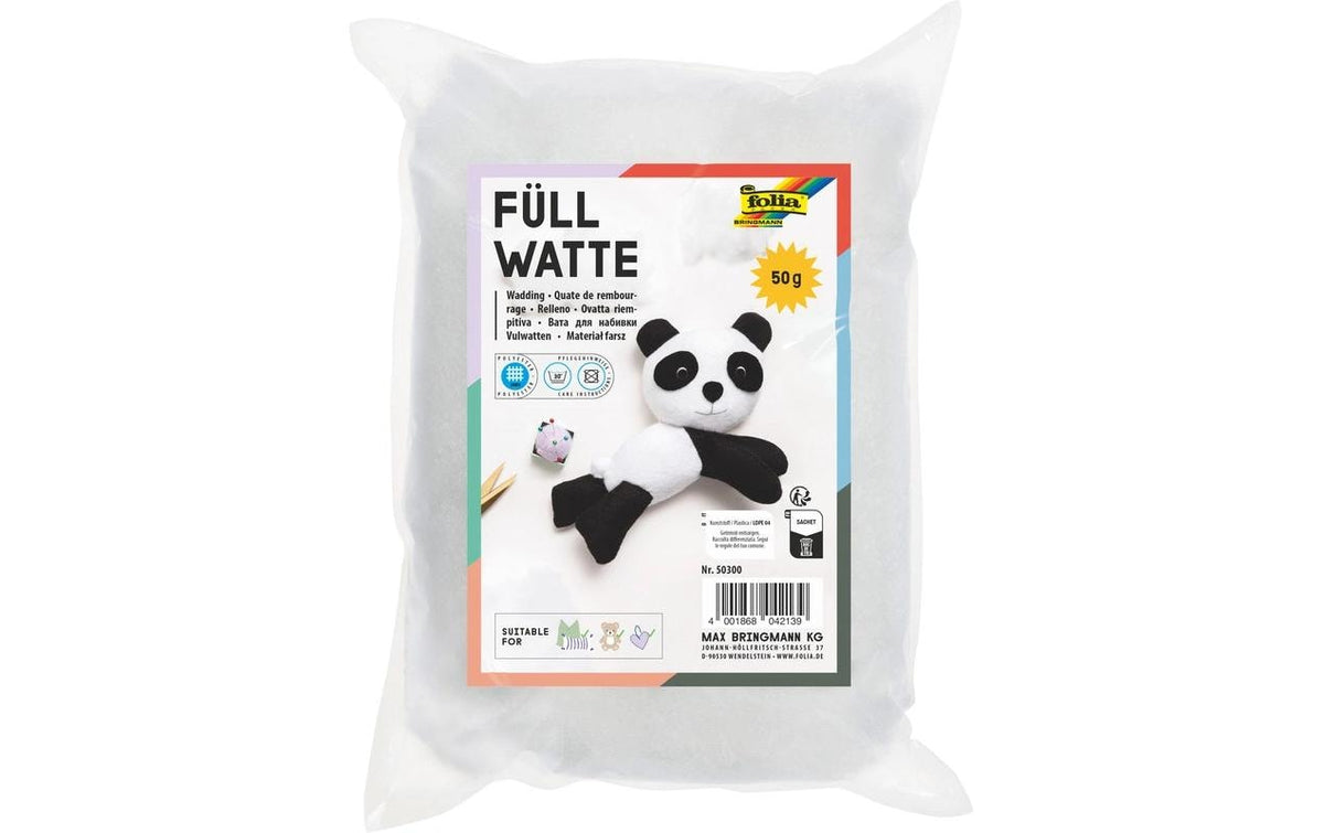 Folia Füllwatte, 800g, weiss, vakuumiert 500g