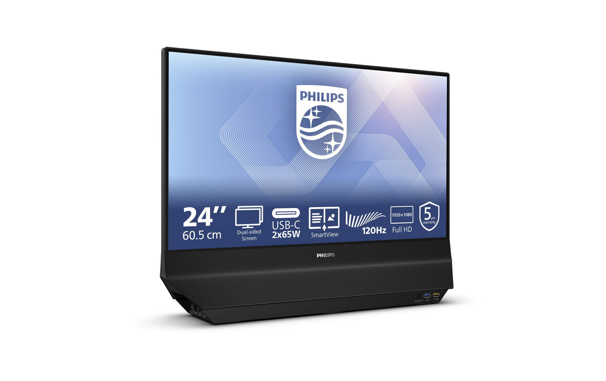 Philips 2x 23.8" 24B2D5300/00, 1920x1080 HDMI, 2x65W PD Dual Mode, Speaker
