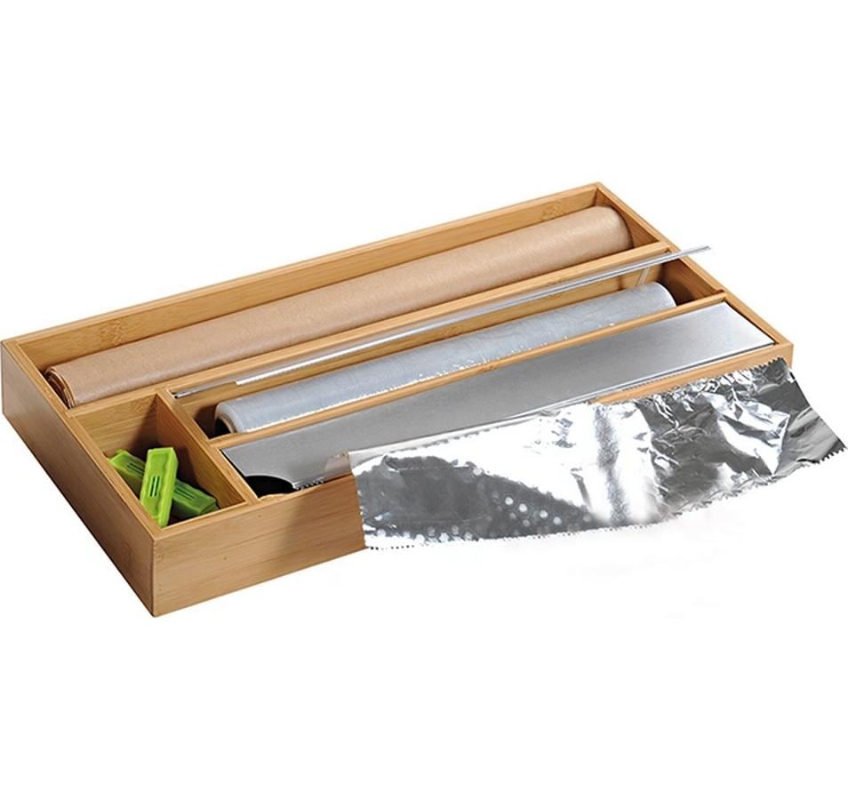 Kesper Folienspender Bambus hell Grösse: 42 x 19 x 5.4 cm