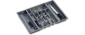 Kesper Besteckkasten variabel PP, Variable Breite: 29 - 50 cm, Grau