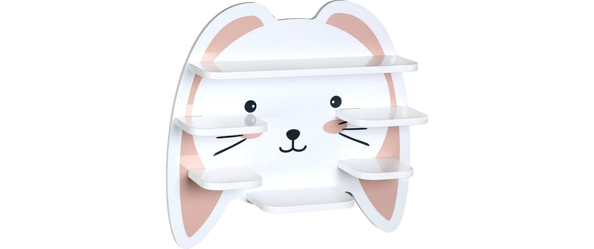 Kesper Kinderregal Hase Bambus, Grösse: 45 x 12 x 42 cm