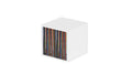 Glorious Record Box 110 Holz Weiss für 110 LPs