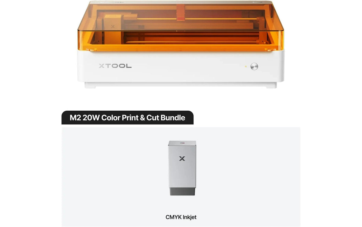 xTool M2 20W Lasergravierer Set CMYK-Drucker für farbige Designs
