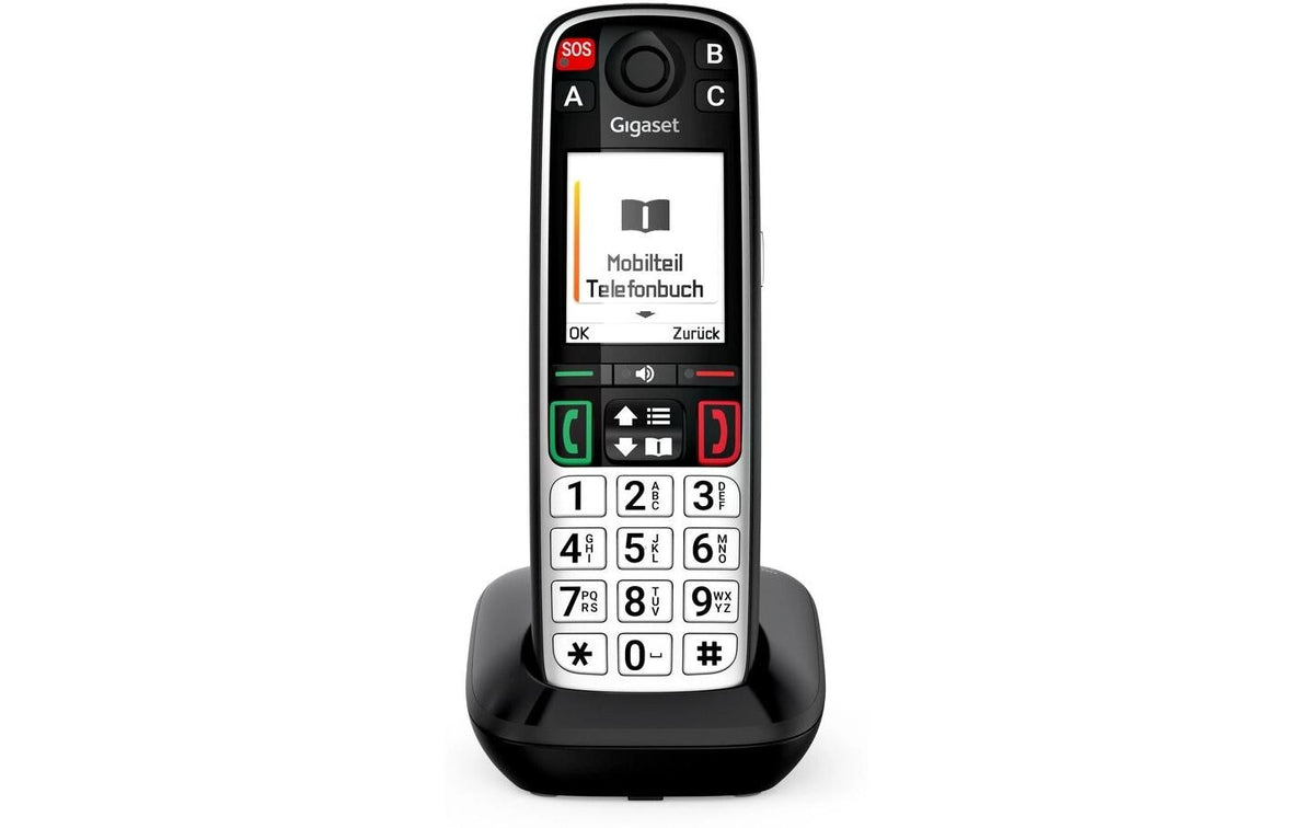 Gigaset Schnurlostelefon Easy 500 EU Schwarz/Silber
