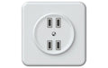 Hager ORIGIN UP Ladesteckdose 4xUSB Typ C 20W PD, kurzschlfest und überlastisch, ws