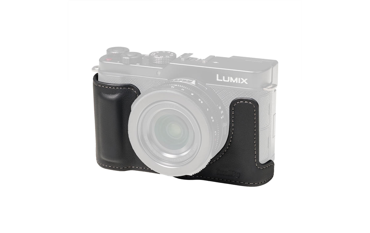 SmallRig Leather Half Case for Panasonic LUMIX L10 Black