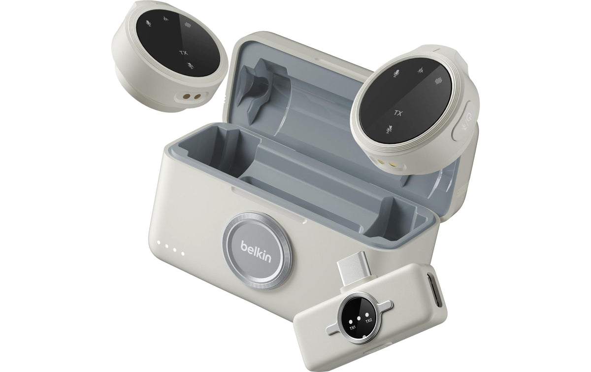 BELKIN Stage Dual kabelloses Mikrofon Mit Ladecase