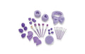 VITALmaxx Make-up Set lila Haarband, Pinsel, Schwamm uvm