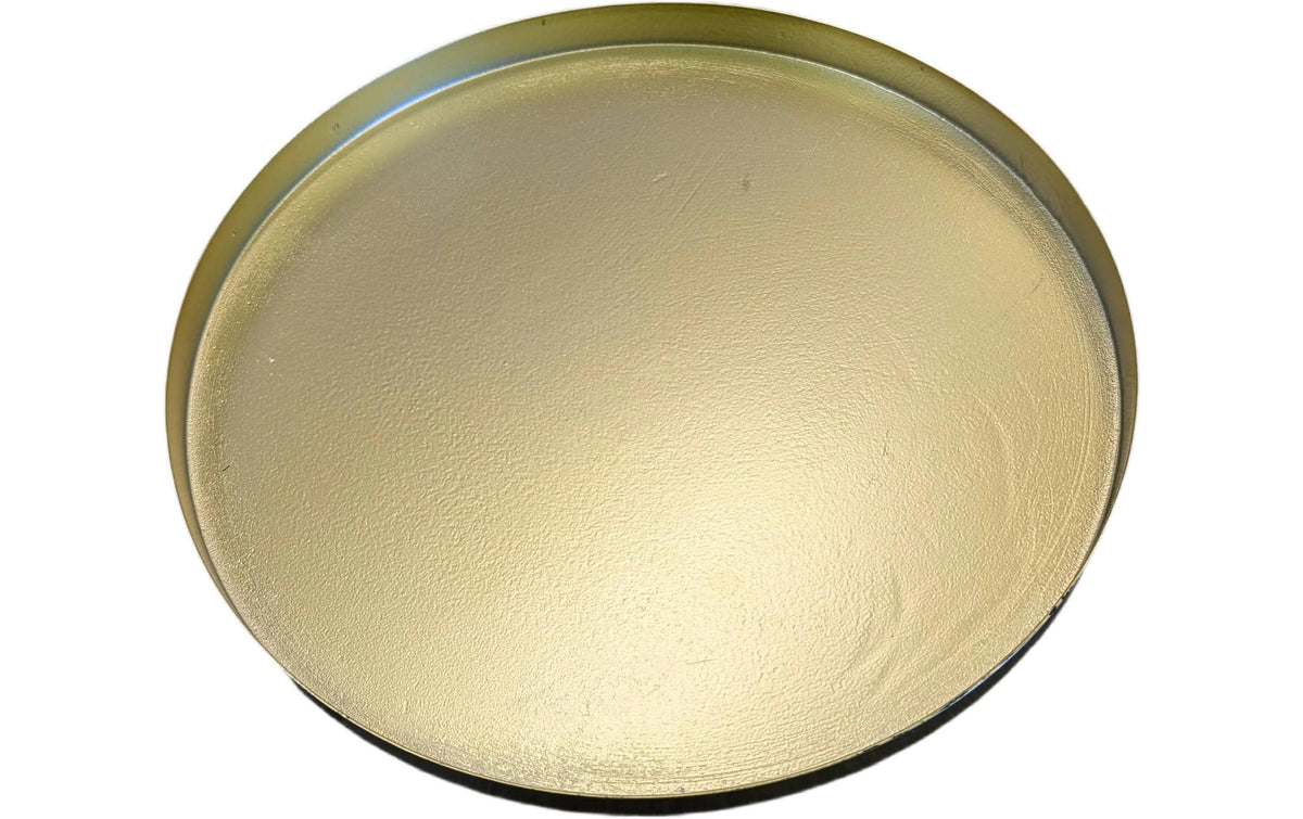 Chalet Metallteller Baggs rund 31x31x2cm gold