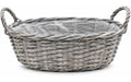 Chalet Weidenschale Björn 28x18x10cm grau