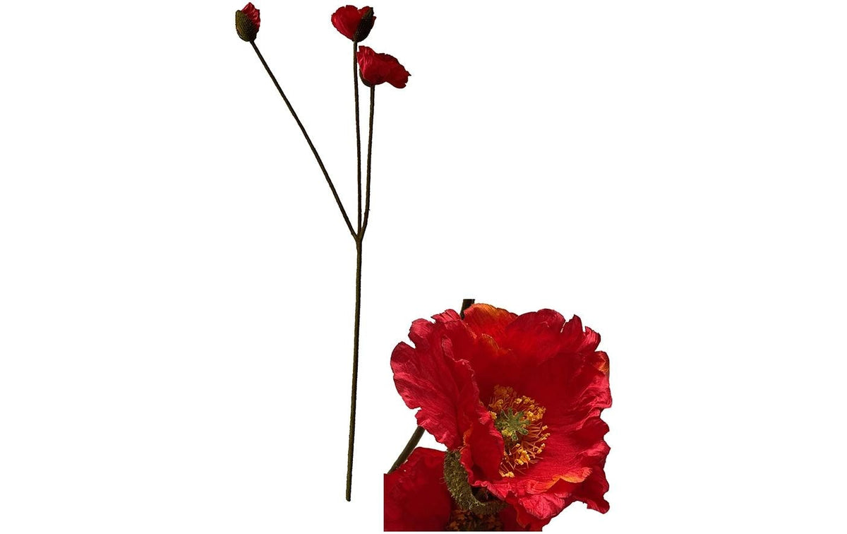Chalet Blumenstängelmohn 105x30cm rot