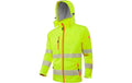 ACE Neon Lite Softshell Warnjacke XXL für Herren (Klasse 3) - Gelb
