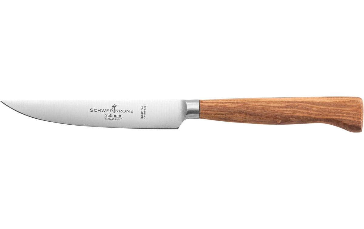 Universalmesser geschmiedet Olivenholz Schwertkrone - Made in Solingen