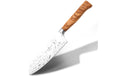 Santoku- Messer geschmiedet Olivenholz Schwertkrone - Made in Solingen