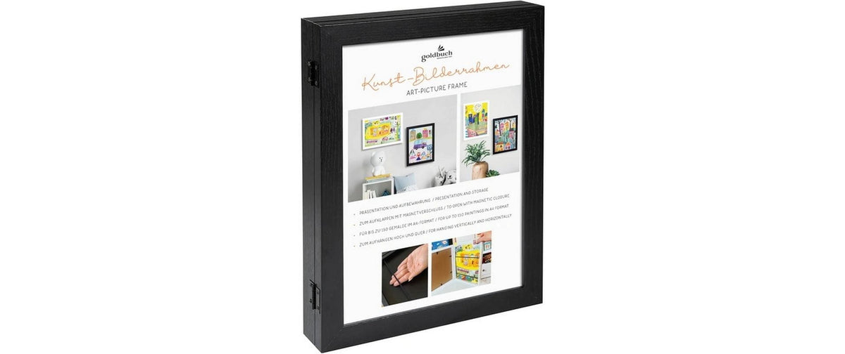 Goldbuch Rahmen Kunst-Bilderrahmen schwarz, DIN A4