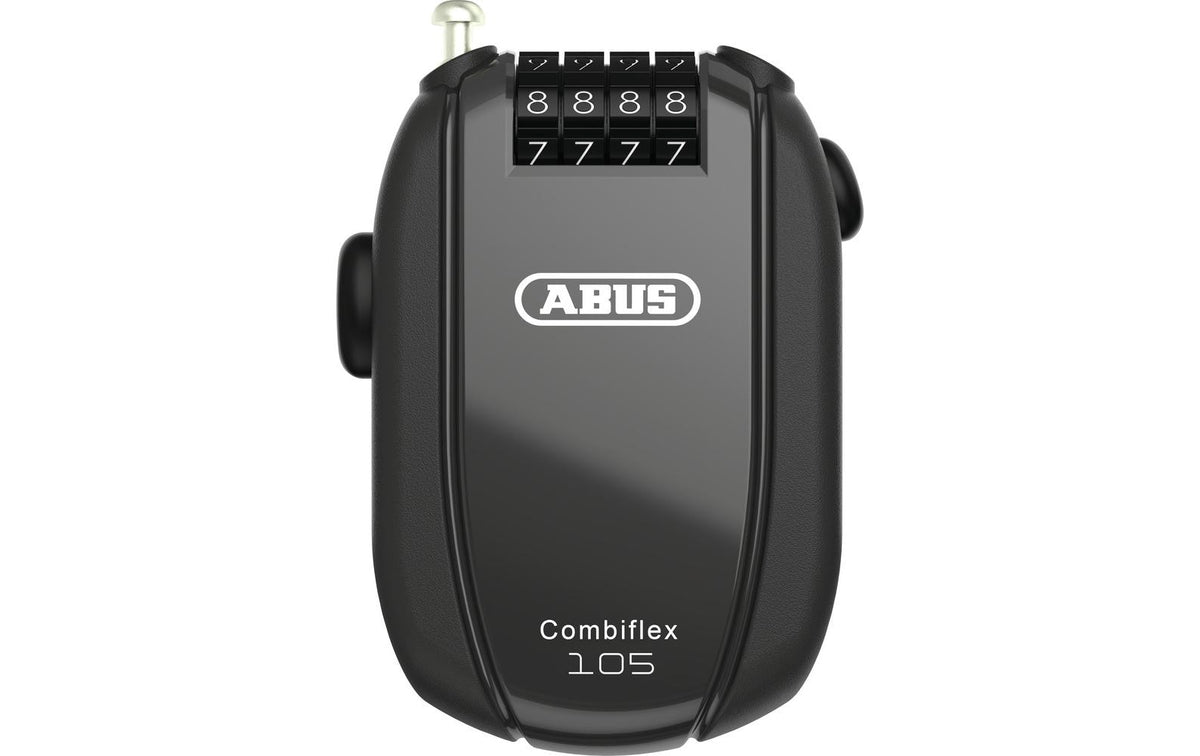 Abus Combiflex Rest 105 Code Kabelschloss, mit Halter CHR schwarz