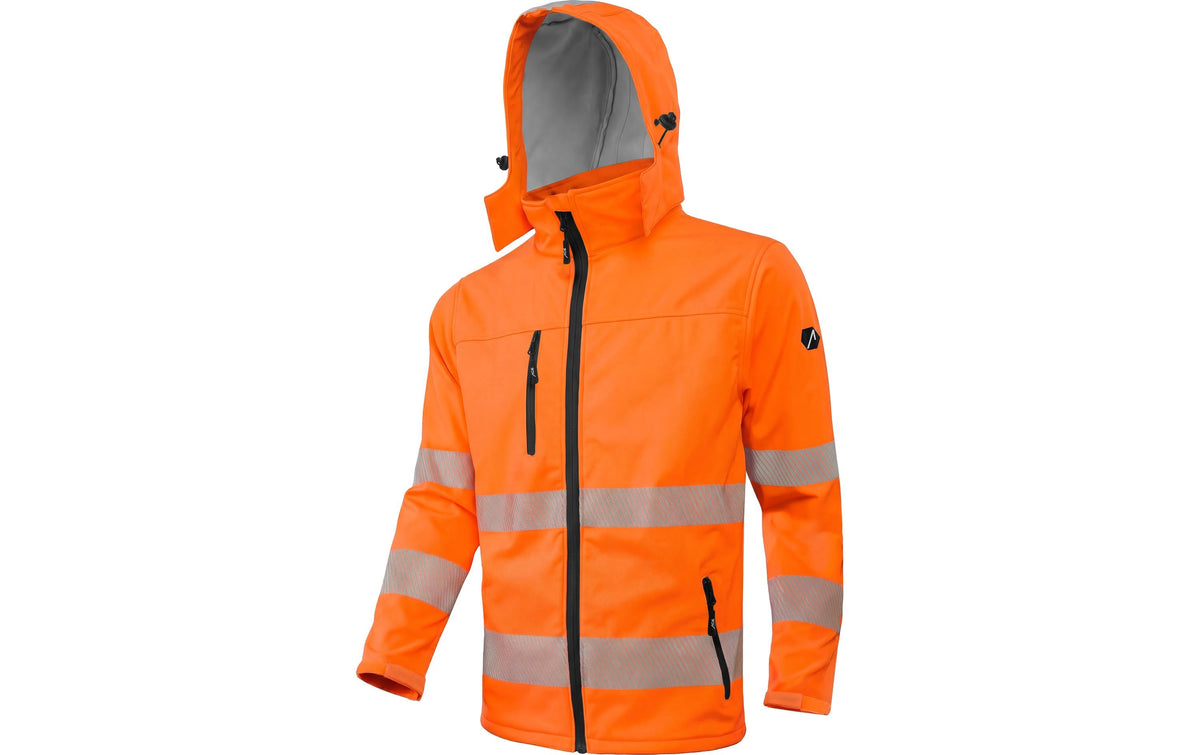 ACE Neon Lite Softshell Warnjacke L für Herren (Klasse 3) - Orange