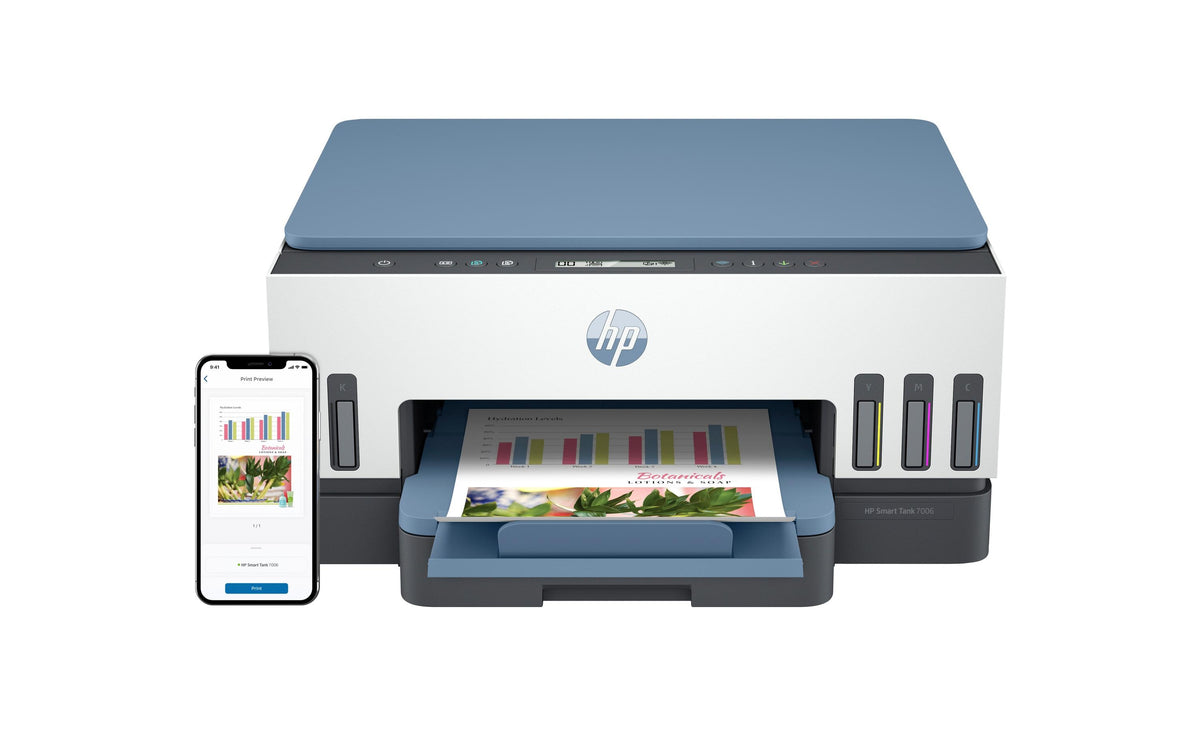 HP Smart Tank 7006 All-in-One A4, USB, WLAN, Bluetooth, AirPrint