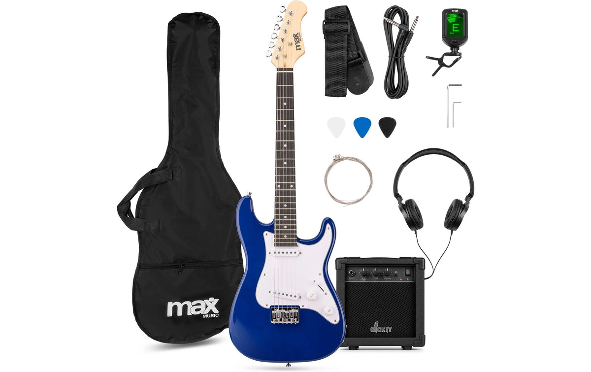 MAX GigKit Junior 3/4 BL E-Gitarrenset, Junior, 3/4, blau