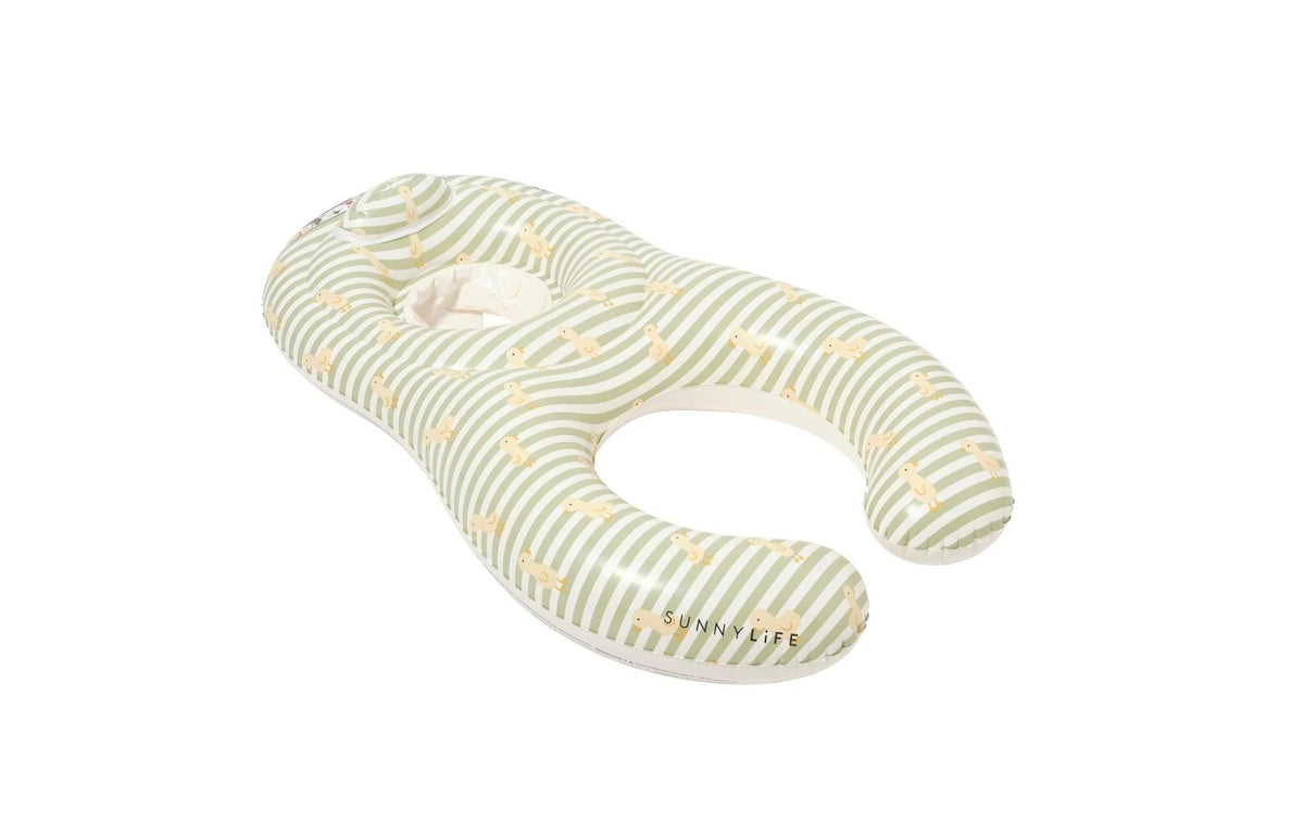 Float Together Baby Seat Duck Sage Stripe