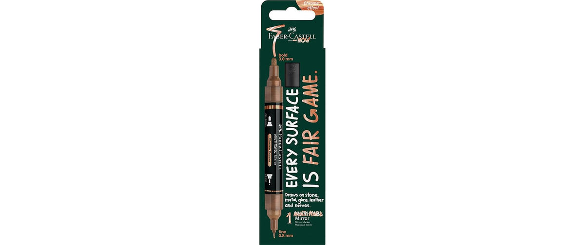 Faber-Castell Acrylic Marker Multimark Chrome Copper, Doppelspitze, 1 Stk