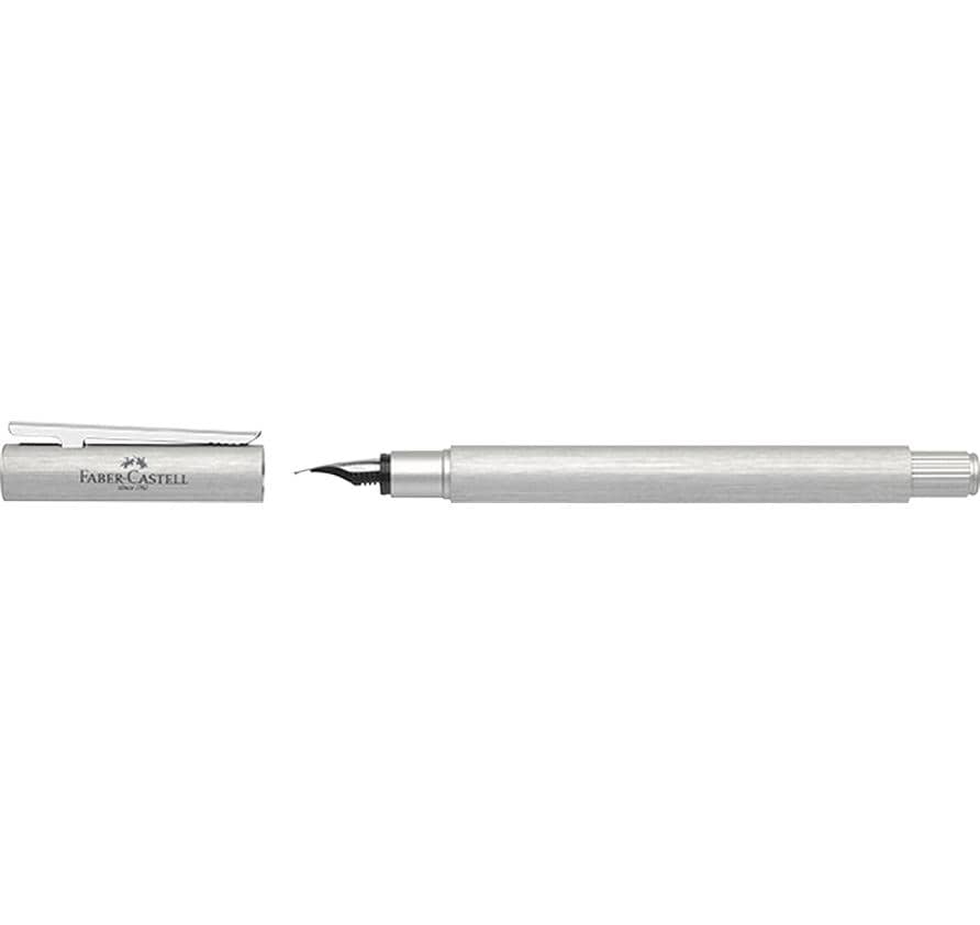 Faber-Castell Füllfederhalter Neo Slim Alu silver glint, Stärke: M