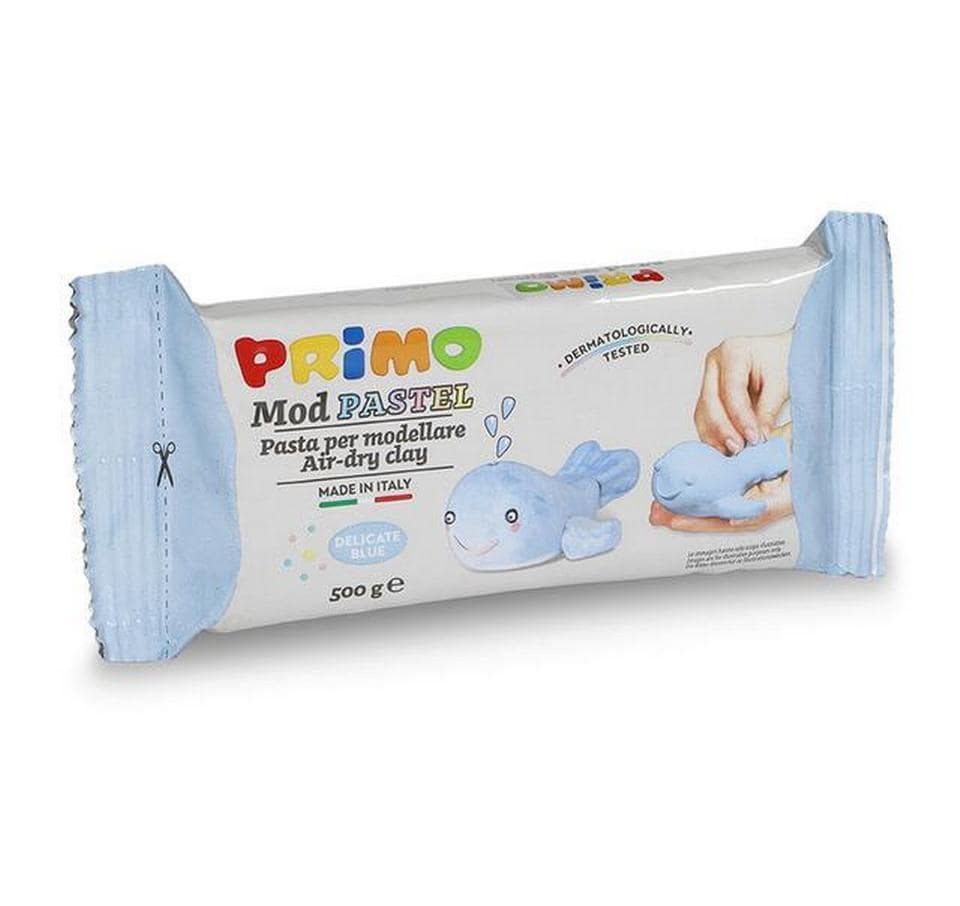 Primo Modelliermasse pastellblau, lufttrocknend, 500g
