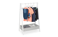 relaxdays Kindergarderobe Grau/Weiss