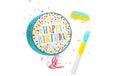 relaxdays Pinata Happy Birthday Mehrfarbig