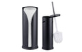 relaxdays Wc-Rolllenhalter-Set Schwarz