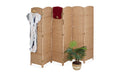 relaxdays Paravent Holz, 6-teilig, Natur
