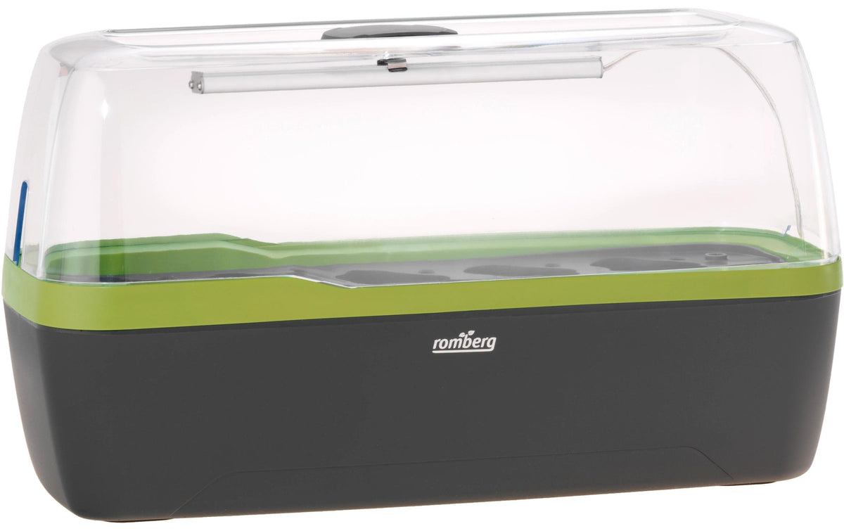 BoQube L PLUS LED anthrazit-sommergrün 41x17x23cm, sehr stabil + LED