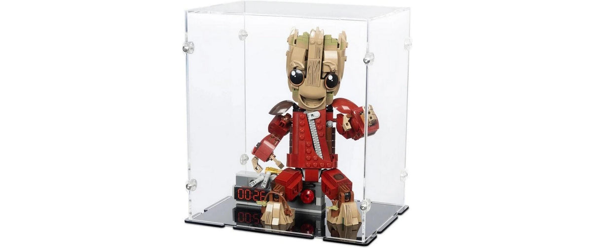 Acryl-Display LEGO 76341 Groot Ravager Mit schwarzem Boden