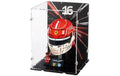 Acryl-Display LEGO 43014 Leclerc Helm Mit Hintergrundbild & schwarzem Boden