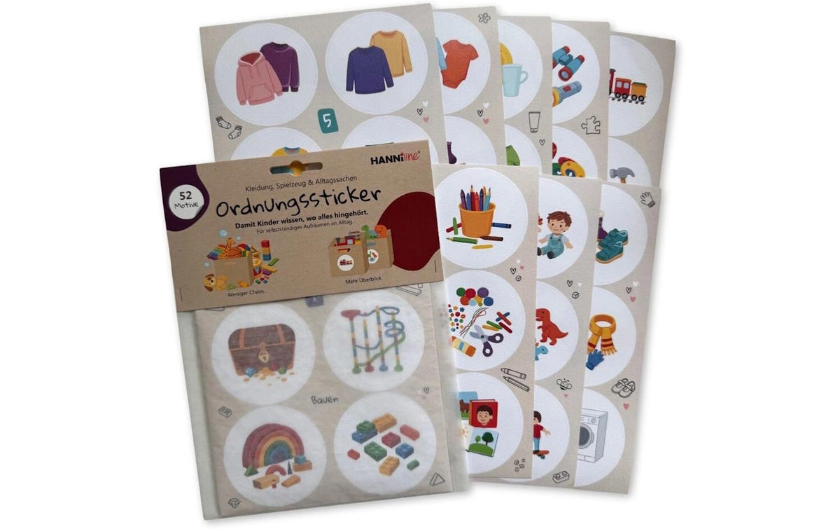 Ordnungssticker fürs Kinderzimmer