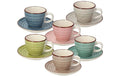 Tognana Espressotassen-Set Urban Pastel 6 Stück, 90 ml, farbig