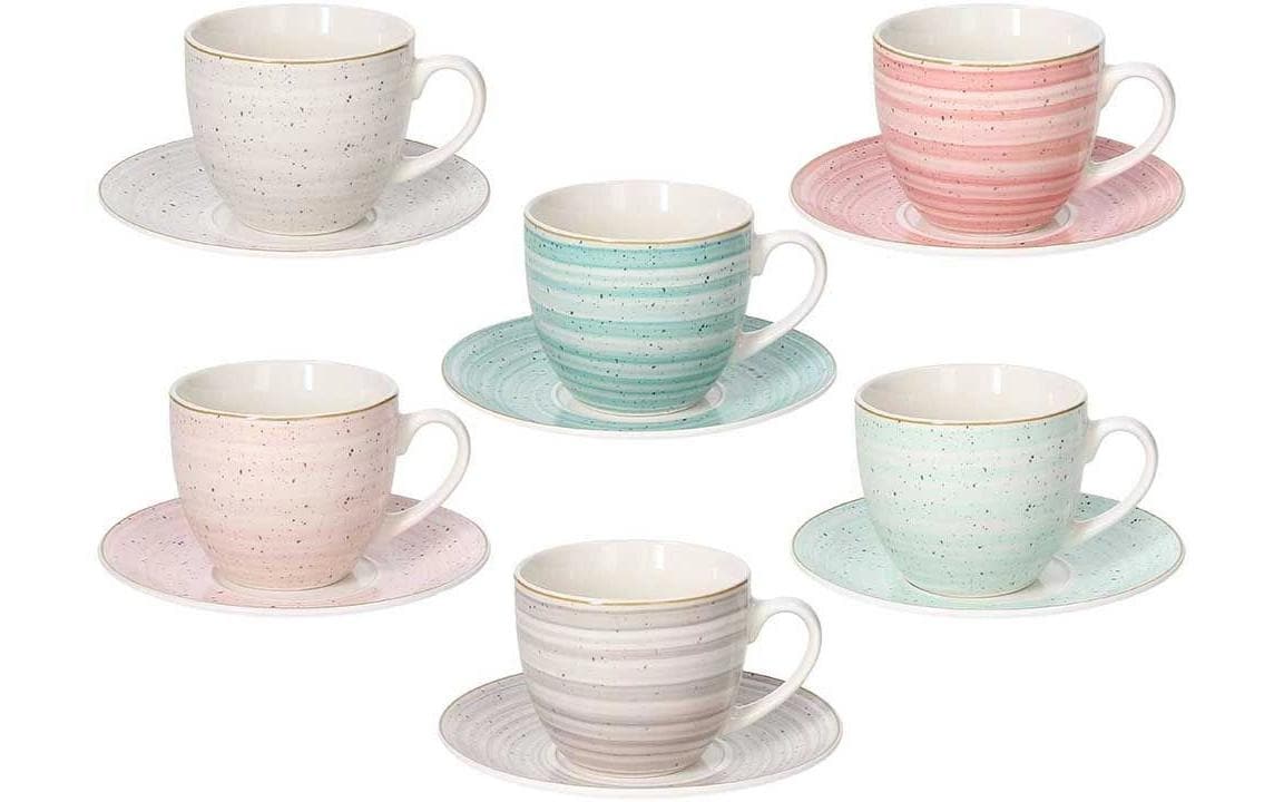 Tognana Kaffeetassen-Set Pepper Mamboo 6 Stück, 200 ml, farbig