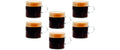 Tognana Kaffeetassen-Set LYRA 6 Stück, 130 ml, Transparent