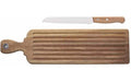 Tognana Schneidebrett mit Messer Grösse: 52 x 14 cm, Teakholz
