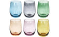 Tognana Trinkgläser Tulip Rhapsody 6 Stück, 400 ml, farbig