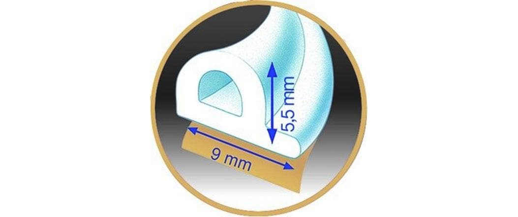 tesa Dichtungsband Fensterdichtung Für Spalten 2-5mm