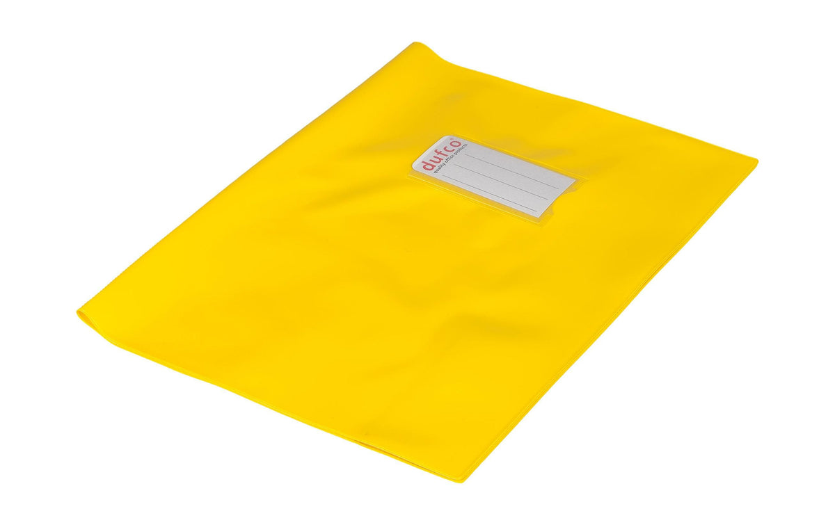 Dufco Hefthüllen Green Line gelb, 10 Stk. E5 Stabquart mit Beschriftung, 220my