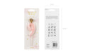 Partydeco Geburtstagskerzen Zahl 9 rosa, 9.5 cm, 1 Stk