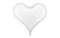 Partydeco Folienballon Herz weiss, 75 x 64.5 cm, 1 Stk