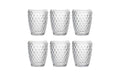Tognana Trinkgläser Diamond 6 Stück, 260 ml, Transparent