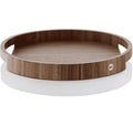 AdHoc Serviertablett Aura Akazie/Walnussholz, D 40 cm, H 4,3  cm