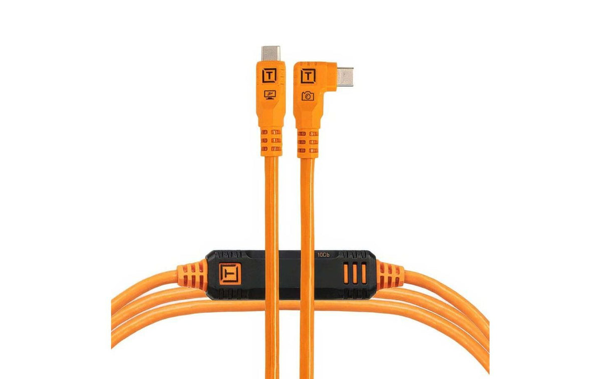 Tether Tools Optima 10G USB-C, 4.60 m, Gerade auf Gewinkelt, Orange