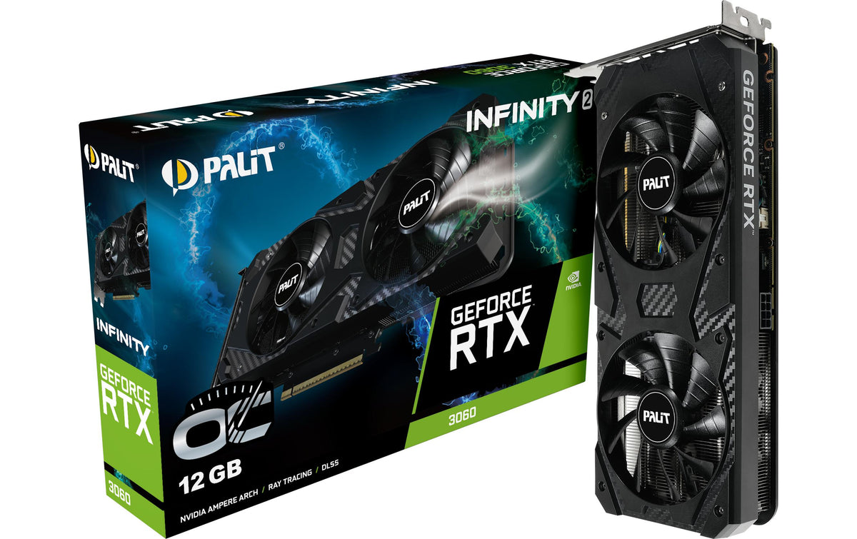 Palit RTX3060 Infinity 2 OC, 12GB GDDR6 GeForce RTX3060, 3x DP, 1x HDMI